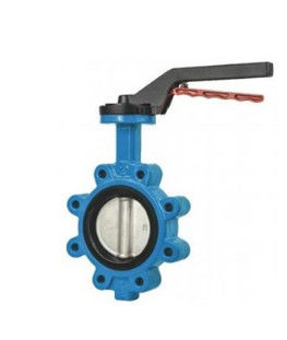 OEM Cast Iron Lug Type Wafer Butterfly Valve For Petroleum And Chemical Industry