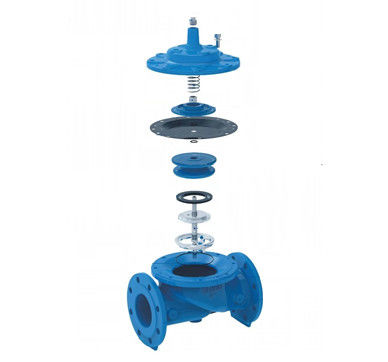 Water Power Cast Iron Control Valves Corrosion Resistant For Industrial Flow Control