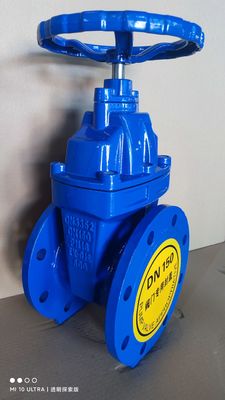 Customized Ductile Iron Flanged Soft Seal Pn16 Gate Valve with Manual Operated Function