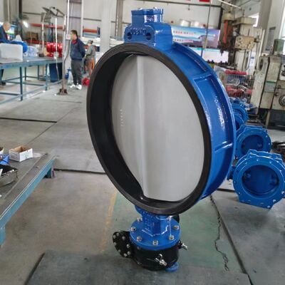 Ductile Iron Wafer Butterfly Valve DN300-DN1200 for High-Flow Media Control