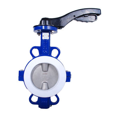 PTFE-Lined Two-Piece Butterfly Valve with Bubble-Tight Shut-Off for Superior Flow Control