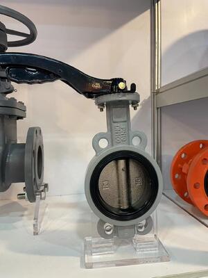 DN100 PN10 Ductile Iron Wafer Butterfly Valve with EPDM Seating for Industrial Water Control