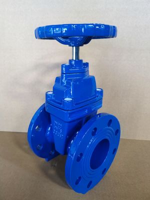DIN 3352 F4 Cast Iron Resilient Seated Flanged Gate Valve for Water Media