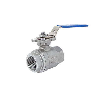 316 Stainless Steel Ball Valve with Threaded Ends and Crown Flange – Two-Piece Valve for Superior Performance